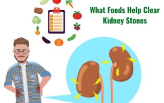 what foods help clear kidney stones